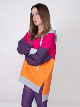 BLUZA KOLOROWA Z KAPTUREM A