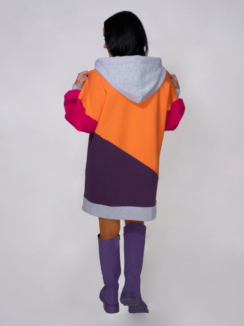 BLUZA KOLOROWA Z KAPTUREM C