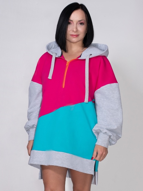 BLUZA KOLOROWA Z KAPTUREM F