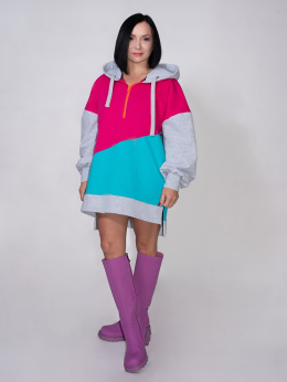 BLUZA KOLOROWA Z KAPTUREM F