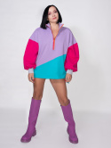 BLUZA KOLOROWA ZE STÓJKĄ E