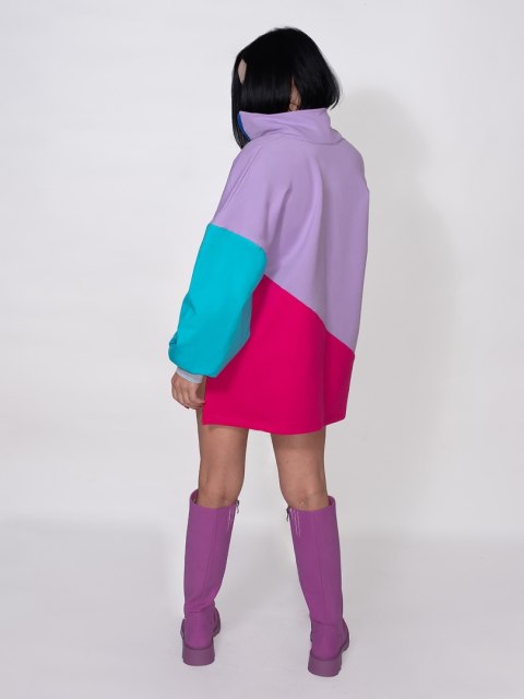 BLUZA KOLOROWA ZE STÓJKĄ B