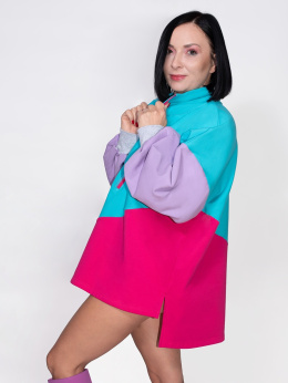 BLUZA KOLOROWA ZE STÓJKĄ C