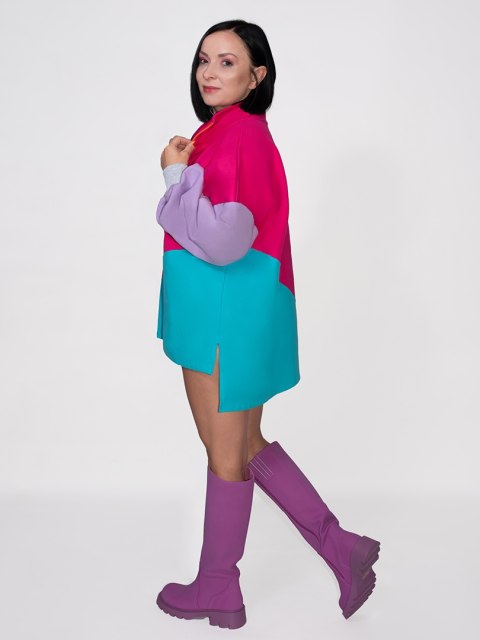 BLUZA KOLOROWA ZE STÓJKĄ F