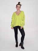 BLUZA Z OCZKAMI LIMONKA