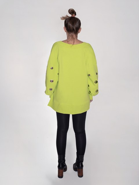 BLUZA Z OCZKAMI LIMONKA