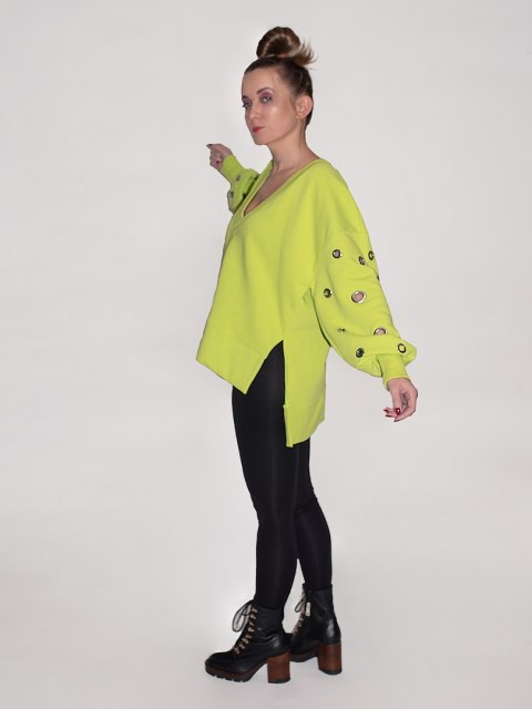 BLUZA Z OCZKAMI LIMONKA