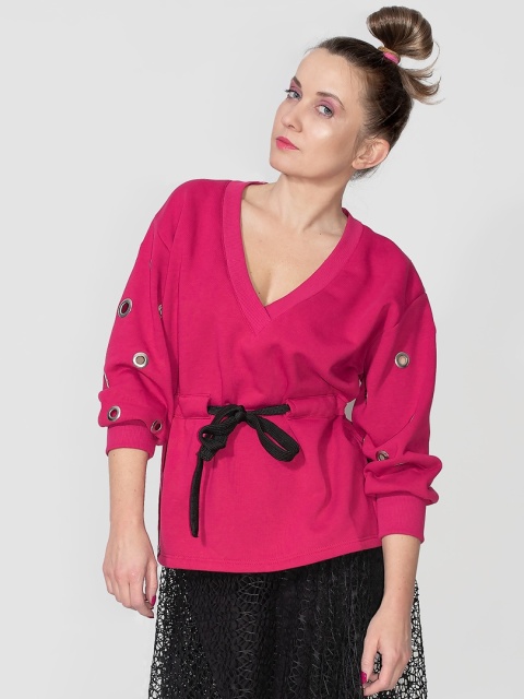BLUZA Z TUNELEM PINK