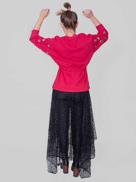 BLUZA Z TUNELEM PINK