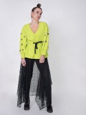 BLUZA Z TUNELEM LIMONKA