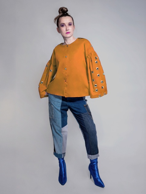 KOSZULA/KURTKA Z OCZKAMI ORANGE