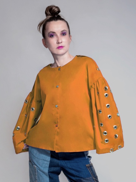 KOSZULA/KURTKA Z OCZKAMI ORANGE