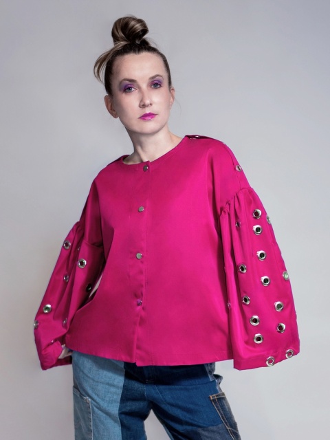 KOSZULA/KURTKA Z OCZKAMI PINK