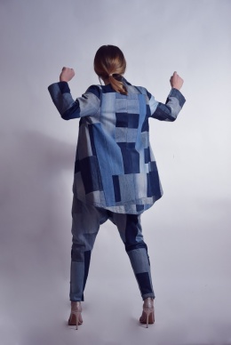 MARYNARKA PATCHWORKOWA