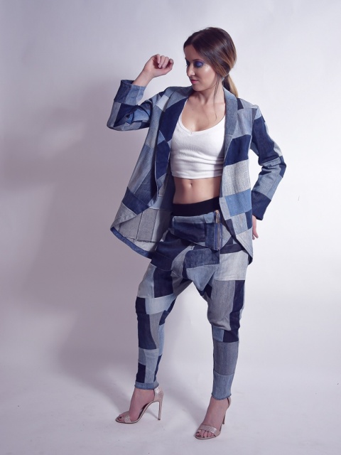 SPODNIE PATCHWORKOWE BAGGY