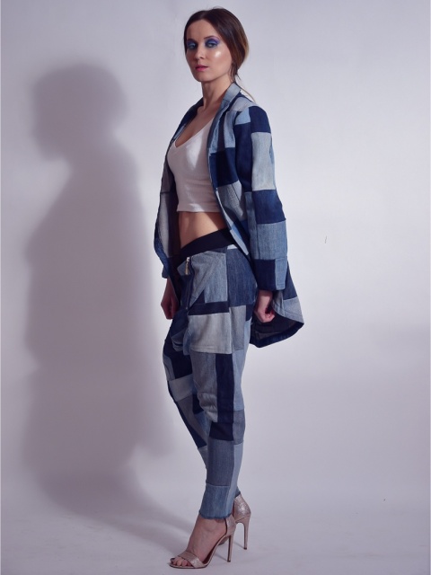 SPODNIE PATCHWORKOWE BAGGY