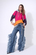 BLUZA KOLOROWA Z KAPTUREM A