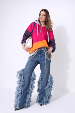 BLUZA KOLOROWA Z KAPTUREM A