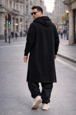 BLUZA MĘSKA Z KAPTUREM BLACK