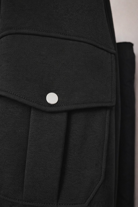 BLUZA MĘSKA Z KAPTUREM BLACK