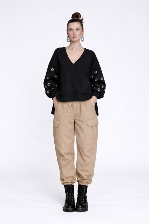 BLUZA Z OCZKAMI CZERŃ