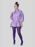 KOSZULA Z EKOSKÓRY LILA